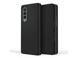 Capa De Couro Dobrável Horizontal Tipo Flip Para Samsung Galaxy Z Fold4