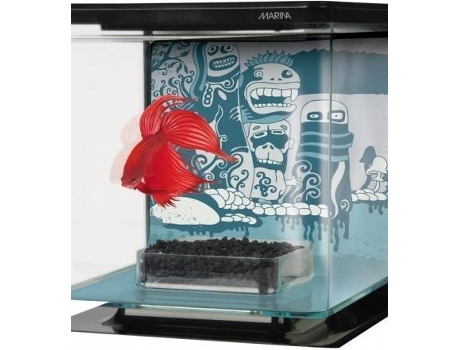 Aquário para Peixes  Betta (Preto - 15cm - Plástico - 2L)