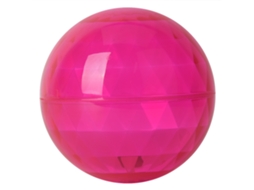 Mali bola Elástica Transparente com Efeito de Luz Brinquedo Infantil Exercício Outdoor Rosa