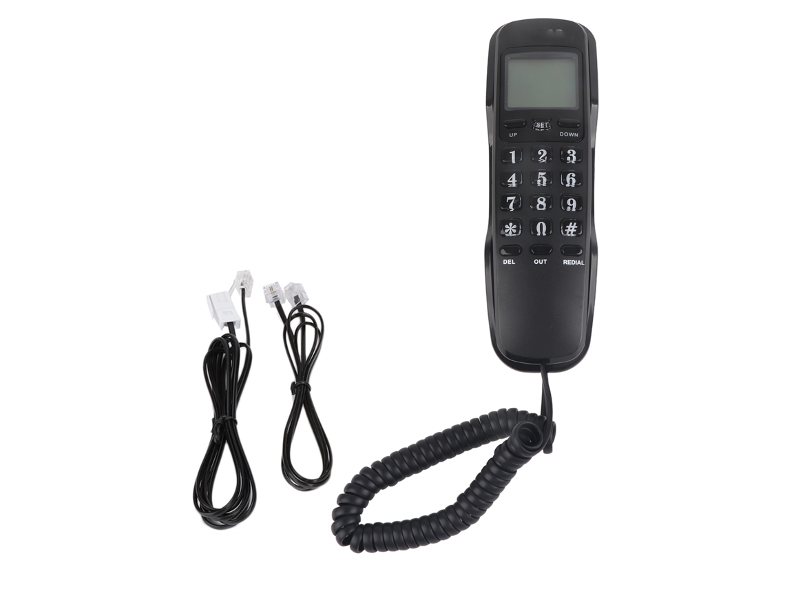 Mali telefone com Identificação de Chamadas Kx T888cid para Casa e Escritório Linha Telefônica Uk Cor Preta