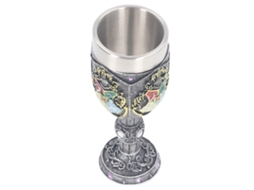 Ornamento Copa Resina Aço Inox Mesa Escritório Presente Aniversário