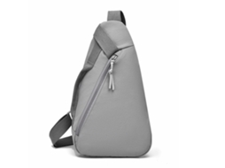 Bolsa de Peito Elegante e Leve em Estilo Japonês, Bolsa em Formato de Gota, Bolsa de Ombro Esportiva para Viagens. MDUG (cinza)