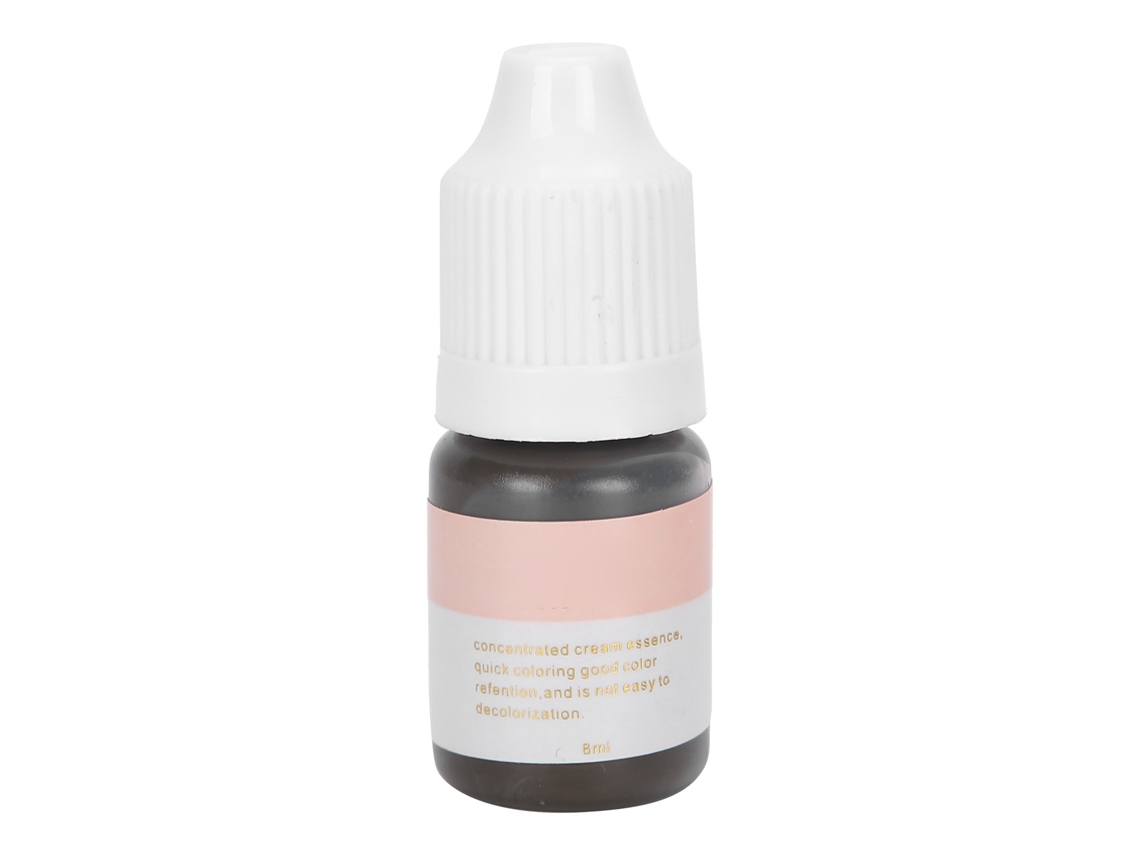 Tinta De Tatuagem Profissional 8ml Pigmento Semipermanente Para Sobrancelha Microblading Marrom Escuro Cinza