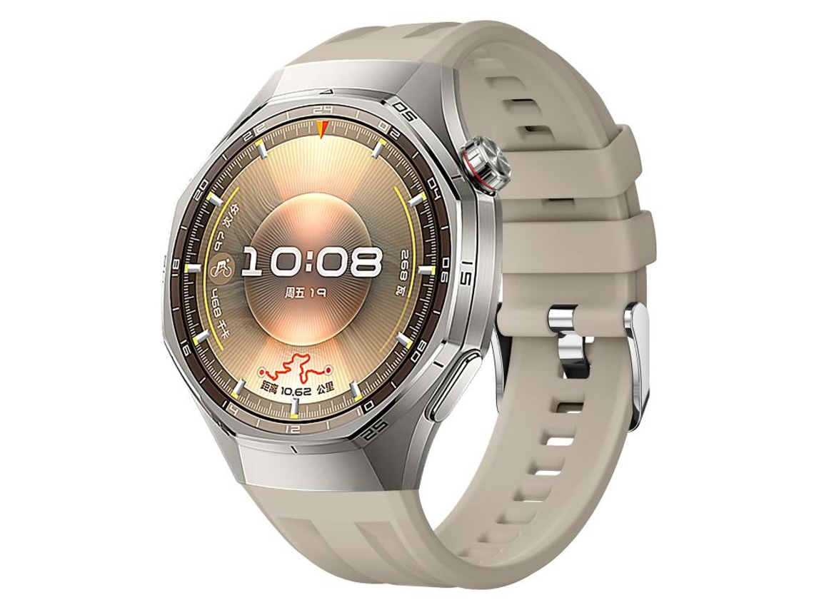 Pulseira Para Huawei Watch Gt 6 Pro - Silicone Cor Sólida - Fivela De Aço Prateada