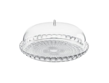 Prato para Bolo e Campânula Transparente Ã?36Cm - Tiffany GUZZINI