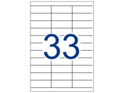 Etiquetas Adesivas Multi3 Retas 500 Folhas APLI (Branco - 70 X 25,4 mm)