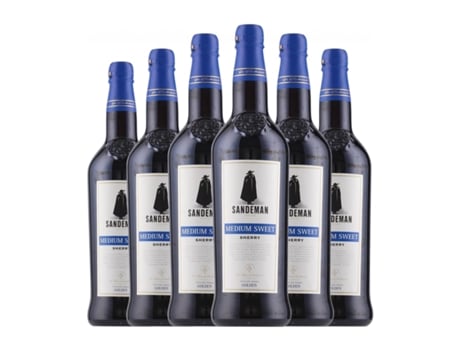 Vinho fortificado SANDEMAN PORTO Golden Medium Doce Jerez-Xérès-Sherry (0.75 L - 6 Unidades)