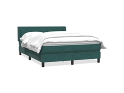 Cama com Molas/colchão 160x220 Cm Veludo Verde escuro MAISON EXCLUSIVE