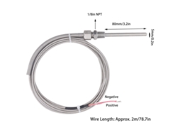 Laxiscreed Termopar Tipo K Com Interface Npt 1/8", Cabo De 2 Metros Ajustável