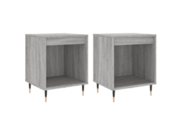 Conjunto de Mesas de Cabeceira 2pcs Derivados de Madeira Cinzento Sonoma MAISON EXCLUSIVE