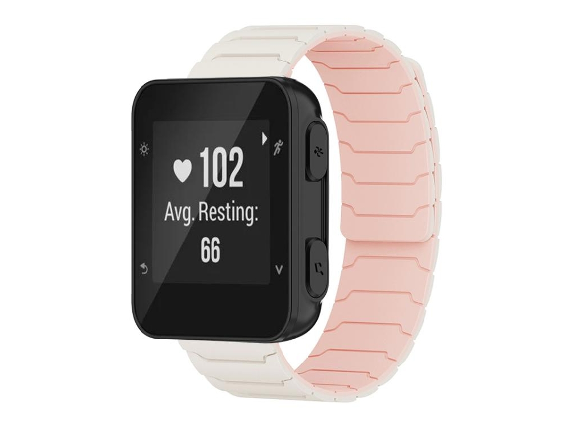 Bracelete para Garmin Forerunner 35 / 30 silicone magnético rosa claro areia XIAOMOYU (20mm)