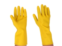 2026 guantes de Limpeza Doméstica de Látex 4 Pack para Cozinha, Máquina de Lavar Louças e Banheiro Tamanho M