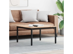 Vidaxl Mesa De Centro Natural 80 X 80 X 45 Cm