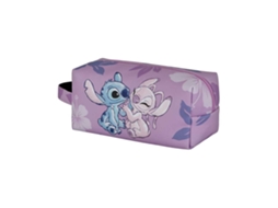 Nécessaire Disney Lilo e Stitch Stitch Angel de Viagem Brick PLUS, Rosa