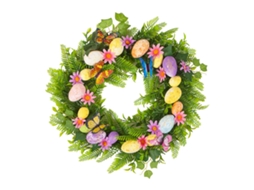 Laxiscreed Decoração De Páscoa Com Ovos Coloridos E Plantas Para Festas E Entradas