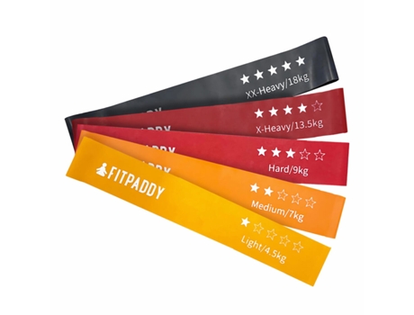 Bandas Elásticas De Resistência Fitpaddy Multicolor