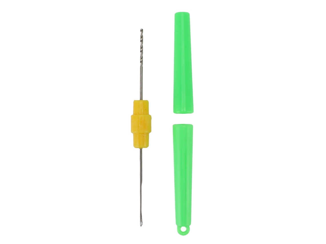 Agulha de Isca de Pesca Dupla com Capa Verde