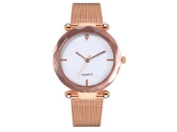 Reloj De Cuarzo Unisex Para Hombre Y Mujer Con Correa De Malla Ultra Delgada V422-h