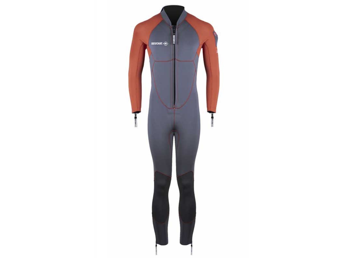 Roupa de Mergulho para Apnéia Aquatrek 3 Mm Cinzento Mbeuchat