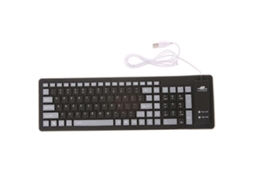 Teclado Usb Dobrável Flexível À Prova Dágua Com Fio 103 Teclas Teclado Numérico De Silicone Teclado Para Jogos Para Pc Laptop Everley891