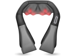 Massageador de Acupressão para Pescoço e Ombros, Almofada Elétrica de Massagem Profunda em Formato de U MDUG (preto/cinza)