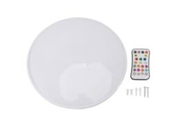 2026 lâmpada de Teto Inteligente 24w Ajustável por Dimmer, Controle Remoto, Luz Rgb, Brilho Alto, com Temporizador para Sala, Quarto, Festa