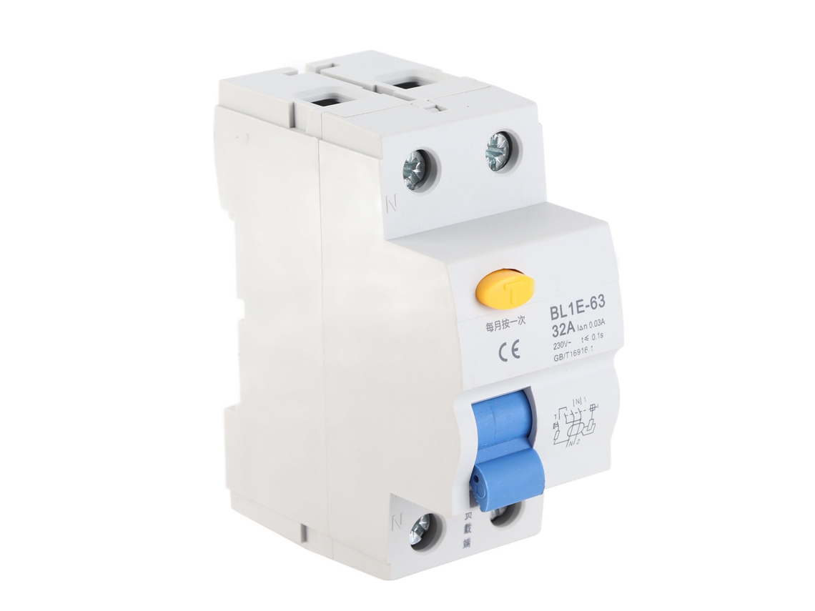 YURU Disjuntor de Corrente Residual RCB 63A 32A 230V 30mA