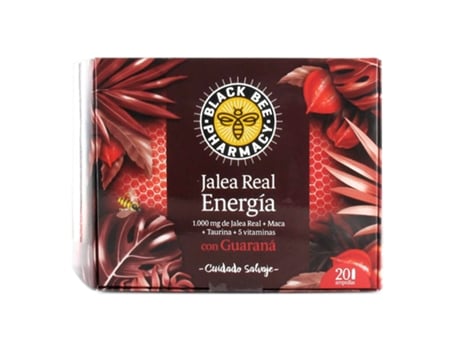 Geléia de Energia Real com Guaraná Abelha Preta 20 Ampolas