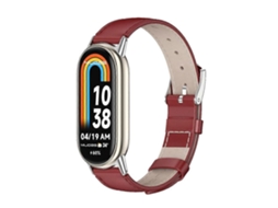 Pulseira De Couro Mijobs Para Xiaomi Mi Band 8 / 9 / 9 Nfc