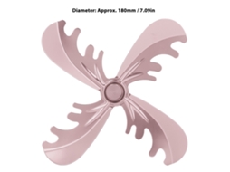 Laxiscreed Ventilador Para Estufa Com 4 Hélices De 180mm, Acionado Termicamente