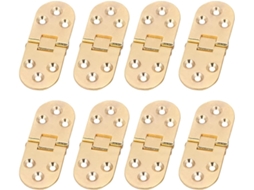 Conjunto De 8 Dobradiças Para Flip Board Em Liga Zinco, Douradas, Com Superfície Lisa Que Não Risca As Mãos, Ideais Para
