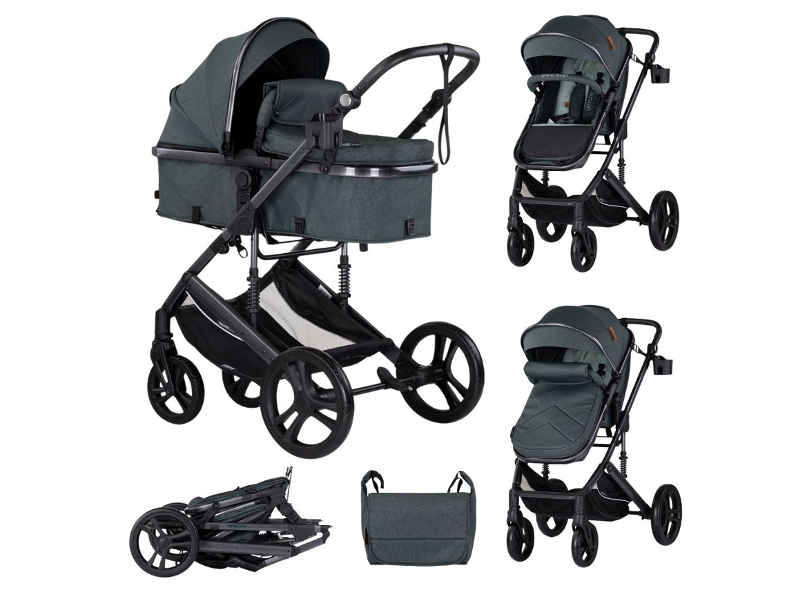 Carrinhos De Bebê Amore Conversível Duo Até 22 Kg Da Chipolino Basil