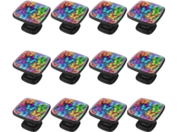 Puxadores Quadrados Para Armários De Cozinha, Puxadores Para Gavetas De Cômoda, 12 Peças, Borboletas Coloridas Em Arco