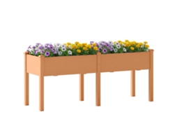 Jardim Urbano Elevado Madeira 184x59x76,5 Drenagem Marrom