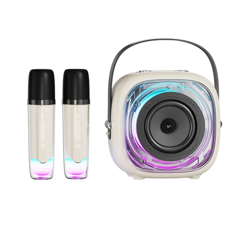 (branco) Caixa De Som Bluetooth Com Microfone, Mini Caixa De Som Hifi