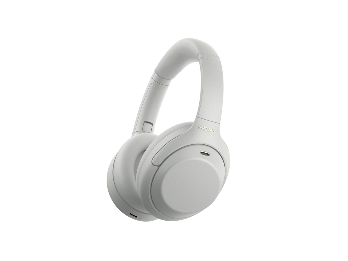 Auscultadores Bluetooth SONY WH-1000XM4C (Over Ear - Microfone - Prateado)