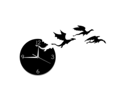 Relógio de Parede Acrílico Voador Dragão Diy Decoração Quarto GOKOCO
