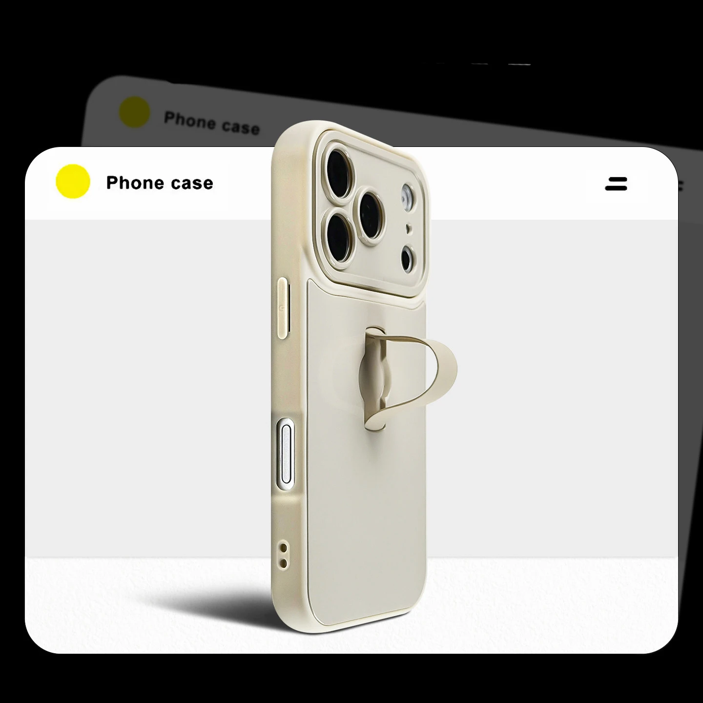 Capa Protetora Híbrida Deluxe Grip Armor Para Iphone 17 Pro, Feita De Silicone Macio.