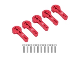 Mali 5 Peças Bicos de Servo de Alumínio 25t Rosca M3 Braço de Direção Metal 35mm para Carro Caminhão Avião Rc Vermelho