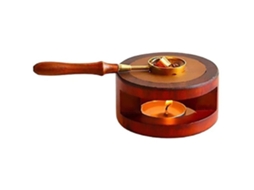 Kit De Colher Fusão Cabo Madeira Para Selo Cera Ferramenta Forno Casamento Carimbo Envelope*