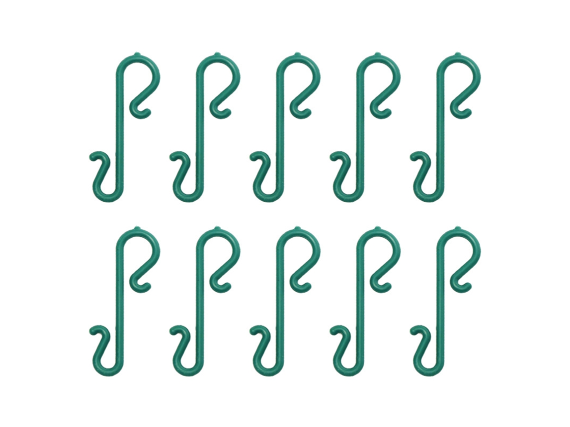 Conjunto de 10 Ganchos em S para Decoração de Natal e Árvore de Natal LAXISCREED