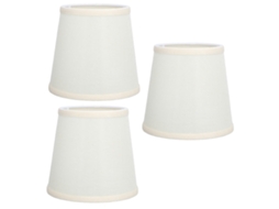 Conjunto De 3 Cúpulas Para Abajur Feitas À Mão Com Tecido Macio Alta Transmitância, Muito Duráveis ​​​​e Design Seguro. Pequenas Aba-aquaforge
