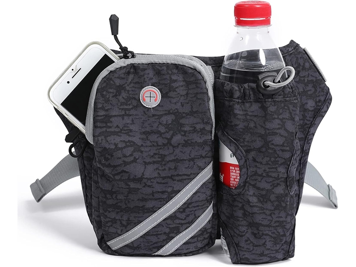 Lurelia Pochete Corrida, Pochete Para Mulheres E Homens, Bolsa Grande E Alça Ajustável, Suporte Para Garrafas, Antiderrapante