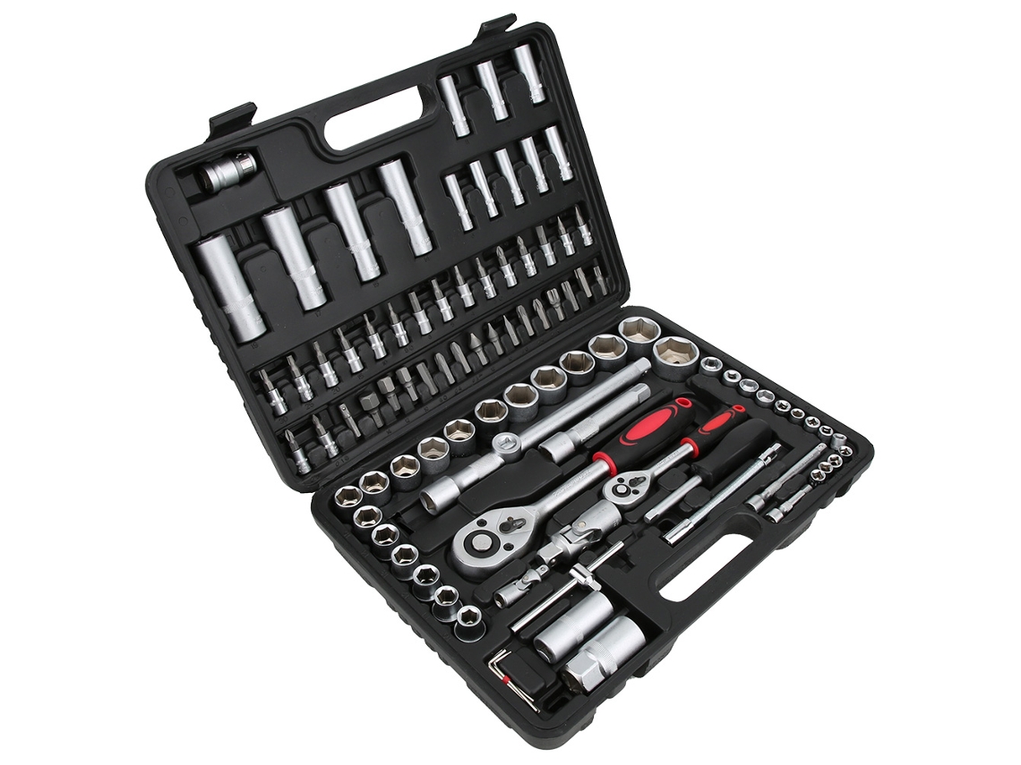 Chave De Fenda Laxiscreed Com Redis De Aço Carbono, Estojo 1/2" E 1/4"