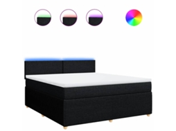 Box Spring Bed, Box Spring Beds Vidaxl Preto Tecido (180 X 200 Cm)