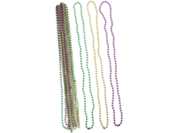 Colar De 15 Peças Com Contas Redondas E Coloridas, Leve E Elegante, Acessório Perfeito Para Carnaval E Festas.