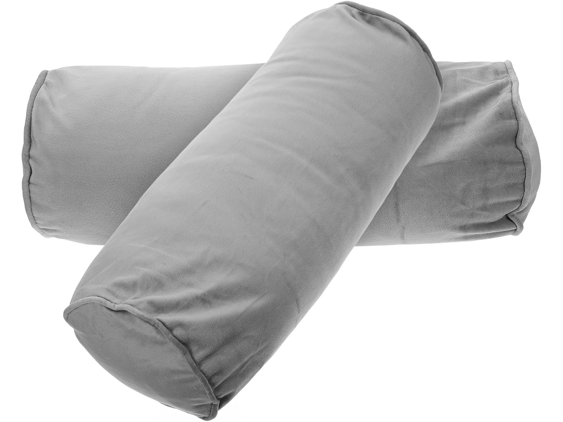 Conjunto de 2 Almofadas Cilíndricas para Pescoço e Lombar, Almofada Tubular Adequada Cama Sofá, com CHABERLU