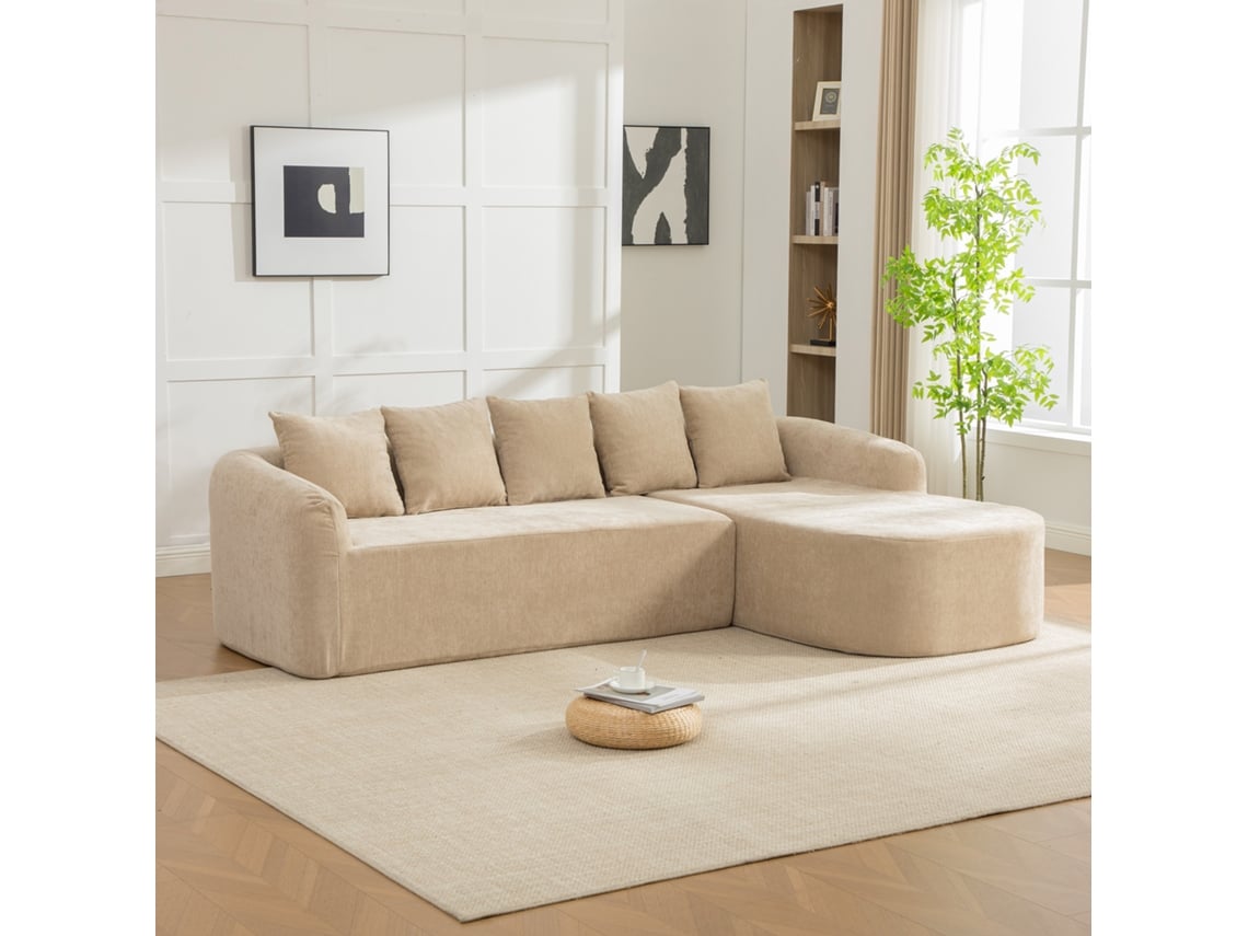Sofá-poltrona Chenille-macio Compressao-pressure