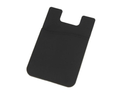 Capa Traseira para Celular em Silicone de Cor Sólida com Compartimento para Cartões de Crédito e Fones de Ouvido Jikaix TAISHENGDA