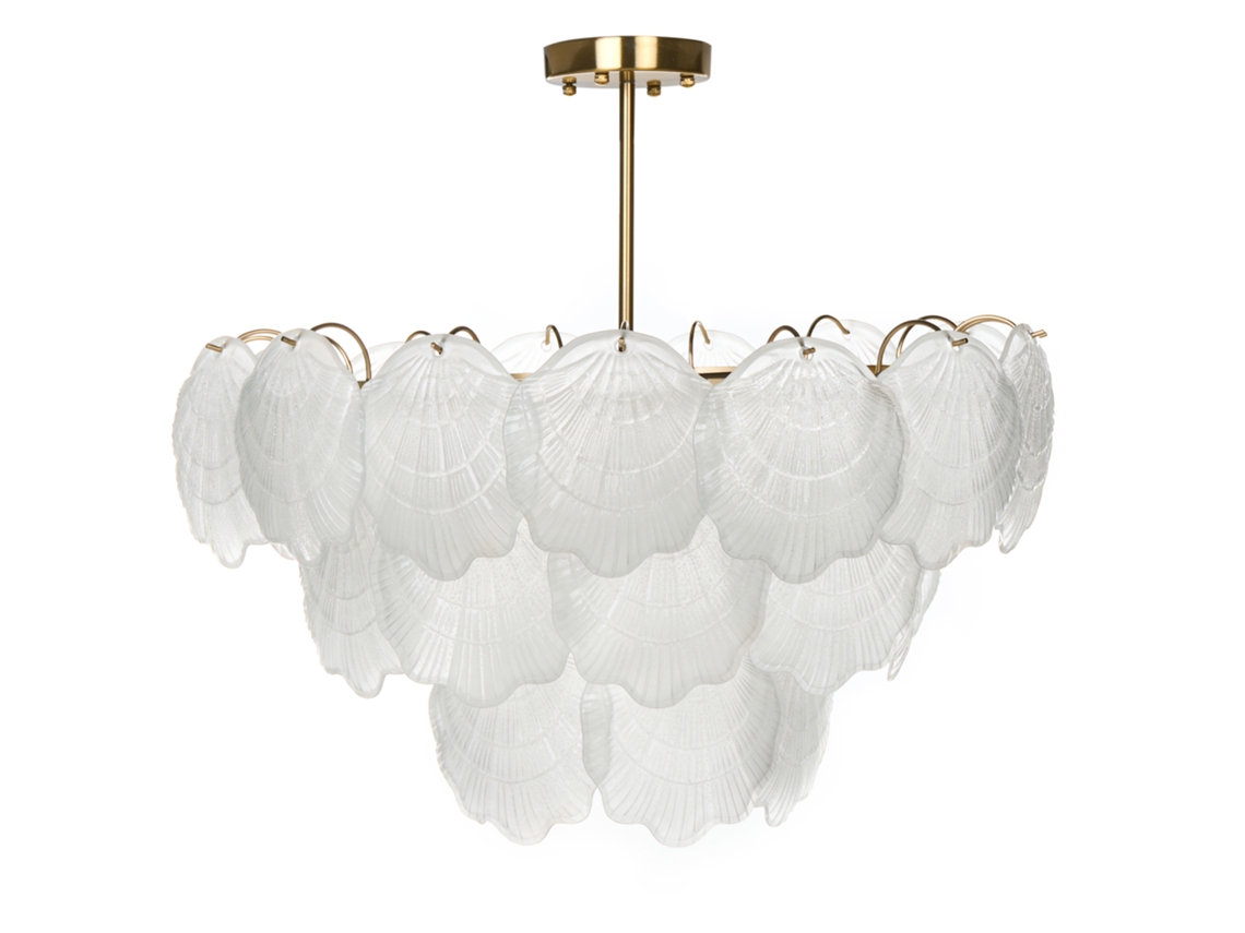 Lustre Beliani Caplina De Vidro Latão 60x60x65